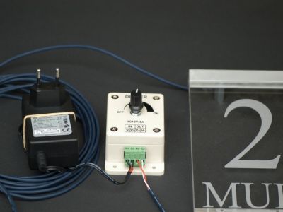 Huisnummer verlicht met led naambord naambordje