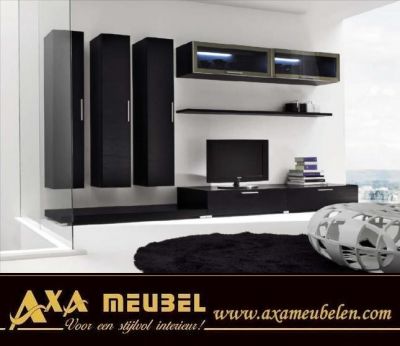 zwevende hangende tv wanden kasten AXA meubelen Rotterdam