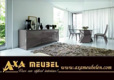 hoogglans sapphire wit woonkamers kasten AXA Meubelen Breda