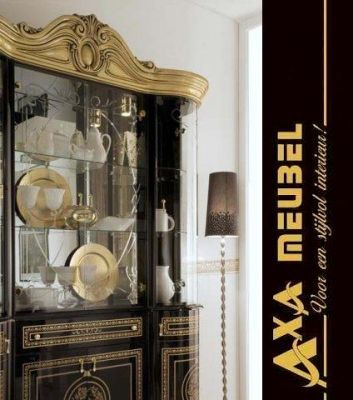 hoogglans zwart goud woonkamers AXA Meubelen Den Haag Breda