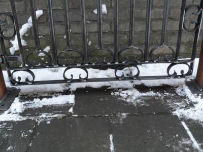 romantische smeedijzeren poort