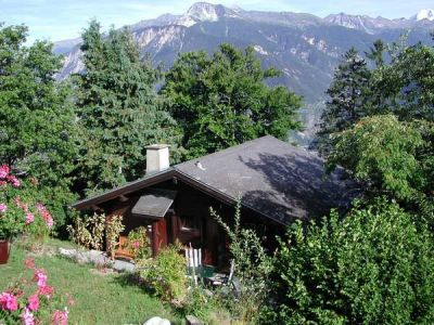 Zwitserland/Wallis: 6 pers. chalet te huur in Bluche bij Crans Montana