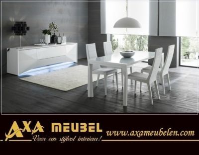 hoogglans sapphire wit woonkamers kasten AXA Meubelen Breda