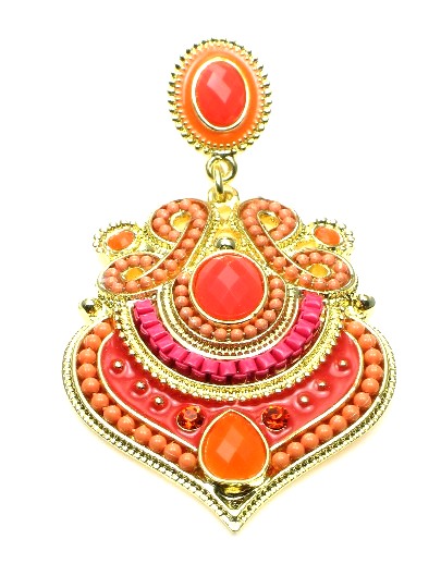 Mooie oranje Oorbellen