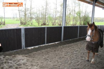 Onverslijtbare kunststof paardenbak omheining rijbak bak	