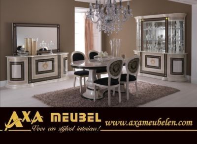 ital hoogglans versace woonkamer AXA Meubelen breda den haag