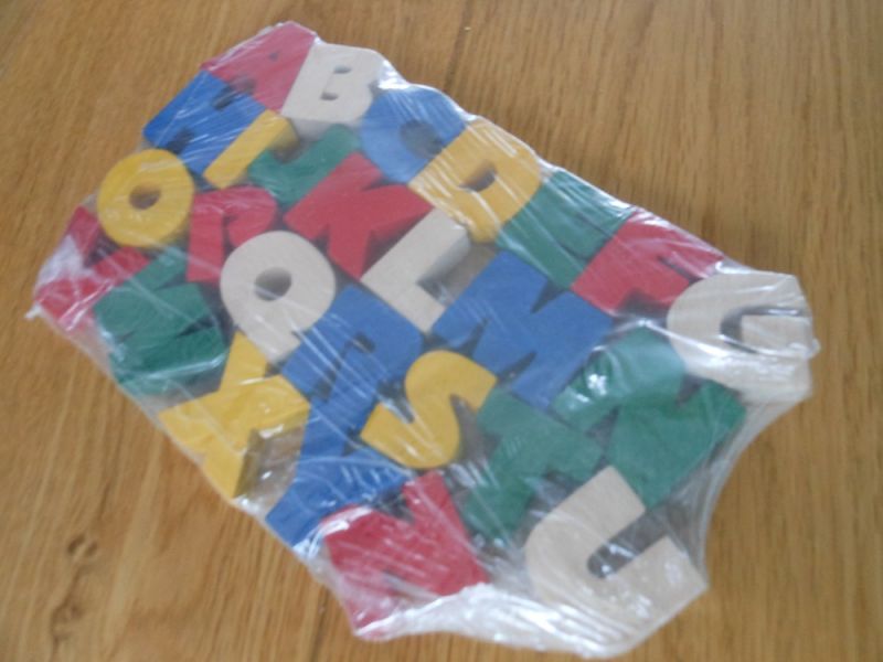 Houten puzzel alfabet