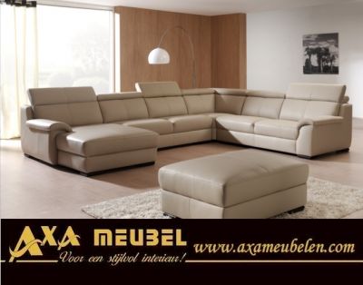 tiffany lederen belform hoek banken bankstellen AXA Meubelen