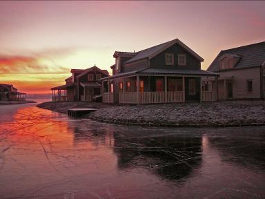 Luxe vakantiehuis met sauna, direkt aan het water