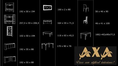 Dressoir vitrine kasten AXA meubelen Breda Rotterdam DenHaag