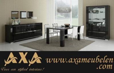 swarovski moderne hoogglans zwart woonkamer meubel led licht