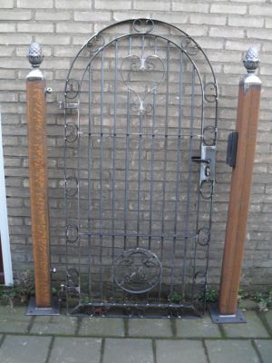 romantische smeedijzeren poort
