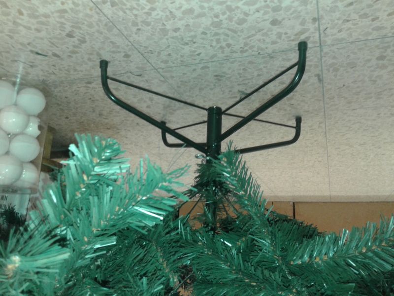 NIEUW: Kunst kerstboom 185cm hoog met metalen voet IN DOOS 