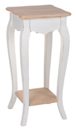 Bijzettafel hoog hout white wash