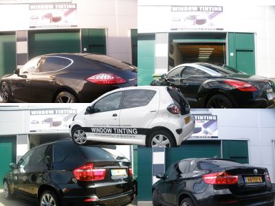 Autoruiten, Tinten, Blinderen uit 1 stuk folie