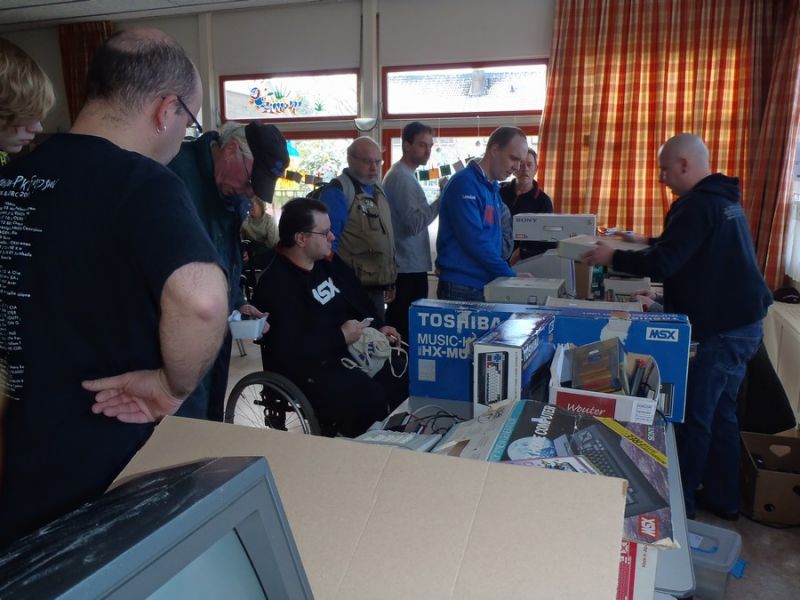 Gezellige MSX computer veiling op zaterdag 8 Febr. 2014
