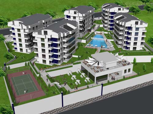 Luxe zon appartementen te koop Kusadasi Turkije