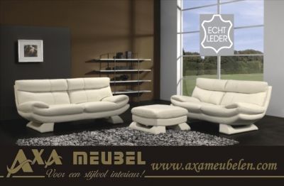 lederen leer bankstel AXA meubelen den haag breda rotterdam