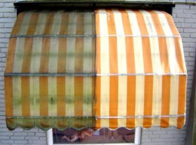 Schoonmaken zonneschermdoek markiezen Reinigen zonwering KAN WEL