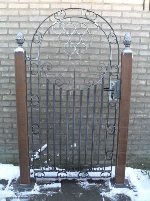 romantische smeedijzeren poort
