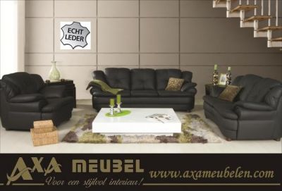 Echte leer lederen hoekbankstel met swarovski steen meubelen